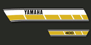 1976 Yamaha RD400C decals