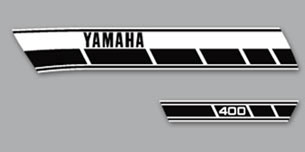 1976 Yamaha RD400C Silver - Euro Decals