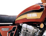 1973 Yamaha TX500 eight valve decals