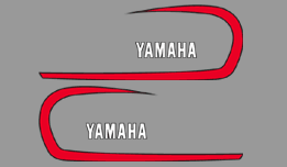 1973 Yamaha MX360 gas tank decals