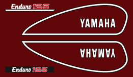 1974 Yamaha DT125 complete decal set