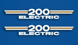 1975 Yamaha RD200 side panel decals