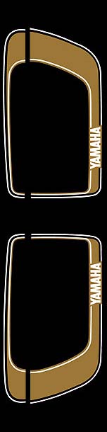 1975 Yamaha XS650 saddle bag decals