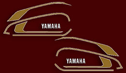 1975 Yamaha XS650 gas tank decals