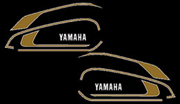 1975 Yamaha XS650 gas tank decals