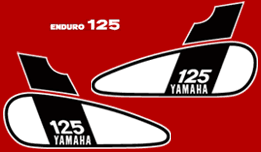 1975 DT125 enduro decals