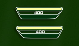 1976 Yamaha RD400C side panel decals