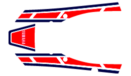 1984 RZ350 tail section decals