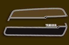 1975 Yamaha XS500 fuel tank decals right