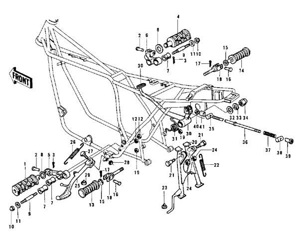 footrest kz900