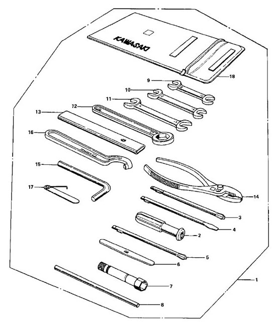 See parts list below