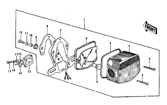 See parts list below