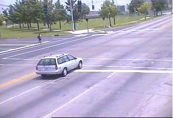 Pedestrian is killed by two cars